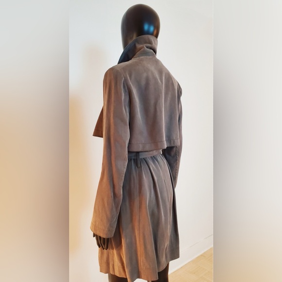 Club Monaco Belted Trench Coat Raincoat Overcoat (Hat Excluded) New - Picture 10 of 15